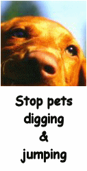 Stop pets digging & jumping