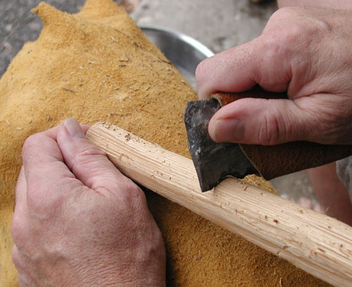 using the spokeshave